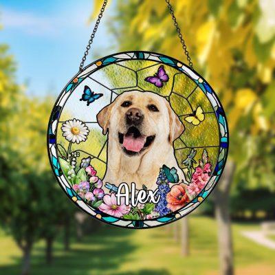 Custom Pet Portrait Stained Glass Suncatcher,Window Hanging,Pet Lover,Thoughtful Sympathy Gift for Dog Cat Lover,Pet Photo,Pet Memorial Custom Pet Portrait Stained Glass Suncatcher,Window Hanging,Pet Lover,Thoughtful Sympathy Gift for Dog Cat Lover,Pet Photo,Pet Memorial