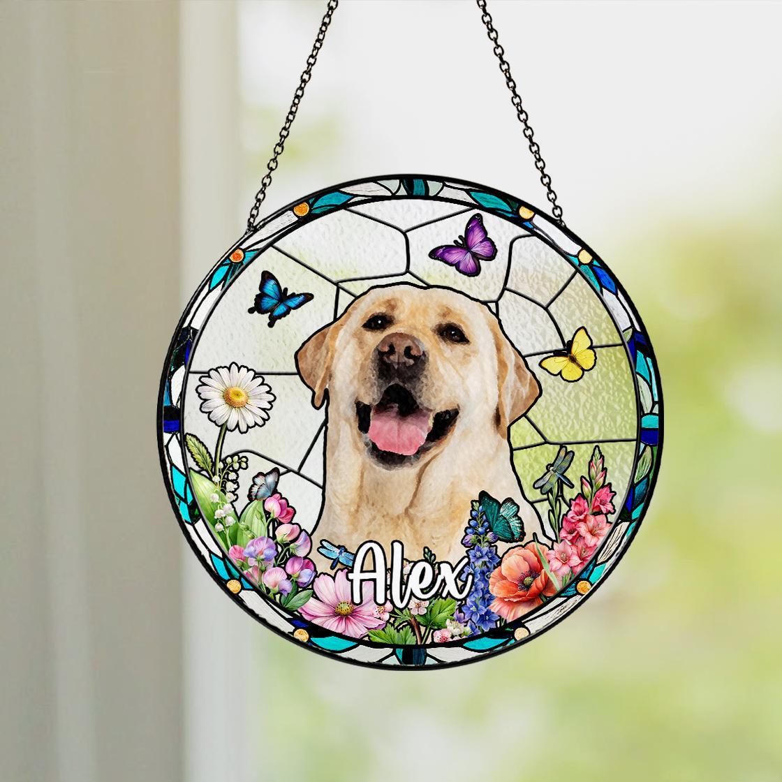 Custom Pet Portrait Stained Glass Suncatcher,Window Hanging,Pet Lover,Thoughtful Sympathy Gift for Dog Cat Lover,Pet Photo,Pet Memorial Custom Pet Portrait Stained Glass Suncatcher,Window Hanging,Pet Lover,Thoughtful Sympathy Gift for Dog Cat Lover,Pet Photo,Pet Memorial