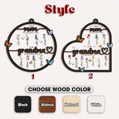 Grandma's Garden Suncatcher First Mom Now Grandma Personalized Birth Flower, Birth months Window Hanging Suncatcher Mothers Day Gift For Mom Grandma's Garden Suncatcher First Mom Now Grandma Personalized Birth Flower, Birth months Window Hanging Suncatcher Mothers Day Gift For Mom