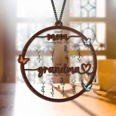 Grandma's Garden Suncatcher First Mom Now Grandma Personalized Birth Flower, Birth months Window Hanging Suncatcher Mothers Day Gift For Mom Grandma's Garden Suncatcher First Mom Now Grandma Personalized Birth Flower, Birth months Window Hanging Suncatcher Mothers Day Gift For Mom