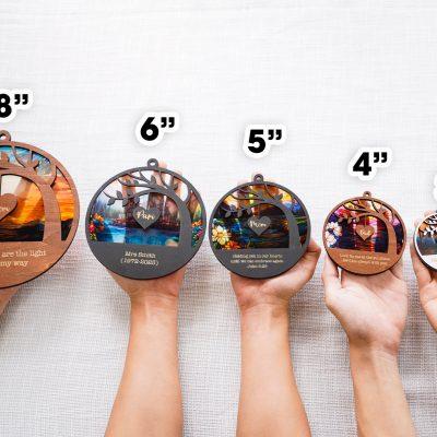 Personalized Mom Dad Memorial Suncatcher, Loss Of Dad Sympathy Gift, Memorial Suncatcher, Mother in Heaven, Memorial Gift, Dad Remembrance Personalized Mom Dad Memorial Suncatcher, Loss Of Dad Sympathy Gift, Memorial Suncatcher, Mother in Heaven, Memorial Gift, Dad Remembrance