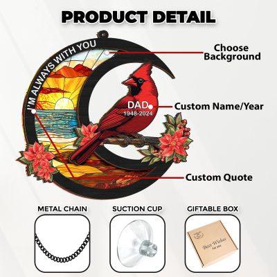 Personalized Mom Dad Memorial Suncatcher, Loss Of Dad Sympathy Gift, Memorial Suncatcher, Mother in Heaven, Memorial Gift, Dad Remembrance Personalized Mom Dad Memorial Suncatcher, Loss Of Dad Sympathy Gift, Memorial Suncatcher, Mother in Heaven, Memorial Gift, Dad Remembrance