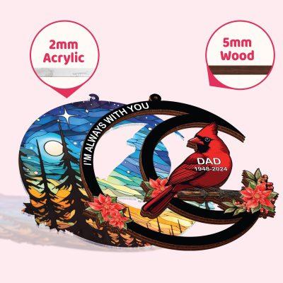 Personalized Mom Dad Memorial Suncatcher, Loss Of Dad Sympathy Gift, Memorial Suncatcher, Mother in Heaven, Memorial Gift, Dad Remembrance Personalized Mom Dad Memorial Suncatcher, Loss Of Dad Sympathy Gift, Memorial Suncatcher, Mother in Heaven, Memorial Gift, Dad Remembrance