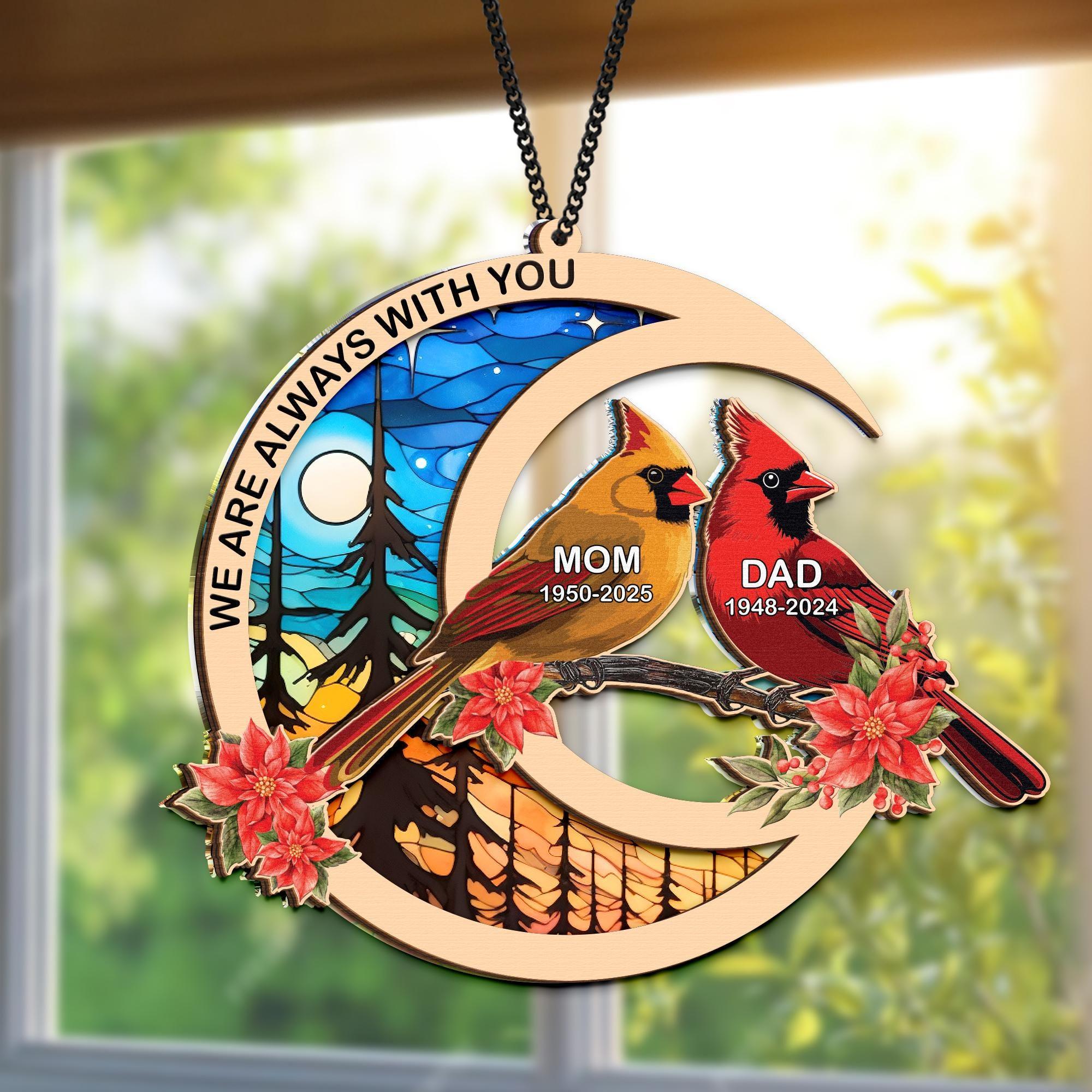 Personalized Mom Dad Memorial Suncatcher, Loss Of Dad Sympathy Gift, Memorial Suncatcher, Mother in Heaven, Memorial Gift, Dad Remembrance Personalized Mom Dad Memorial Suncatcher, Loss Of Dad Sympathy Gift, Memorial Suncatcher, Mother in Heaven, Memorial Gift, Dad Remembrance