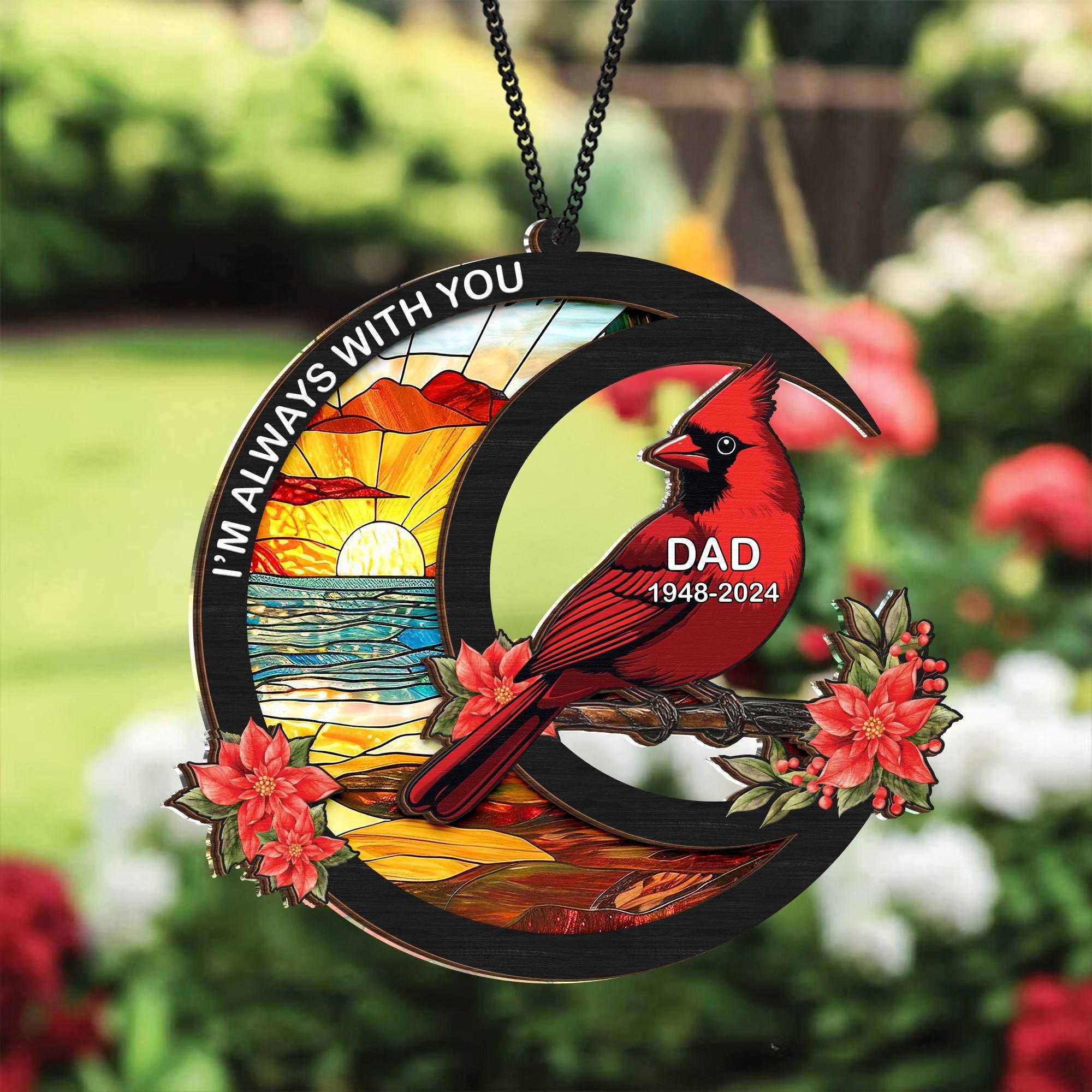 Personalized Mom Dad Memorial Suncatcher, Loss Of Dad Sympathy Gift, Memorial Suncatcher, Mother in Heaven, Memorial Gift, Dad Remembrance Personalized Mom Dad Memorial Suncatcher, Loss Of Dad Sympathy Gift, Memorial Suncatcher, Mother in Heaven, Memorial Gift, Dad Remembrance