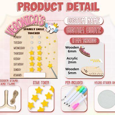 Tooth Brushing Chart for Kids, Day and Night Brushing Habits, Kids Hygiene Chart, Tooth Care, Instant Reward Chart, Sparkly Smile Tracker Tooth Brushing Chart for Kids, Day and Night Brushing Habits, Kids Hygiene Chart, Tooth Care, Instant Reward Chart, Sparkly Smile Tracker