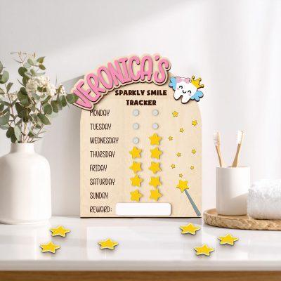Tooth Brushing Chart for Kids, Day and Night Brushing Habits, Kids Hygiene Chart, Tooth Care, Instant Reward Chart, Sparkly Smile Tracker Tooth Brushing Chart for Kids, Day and Night Brushing Habits, Kids Hygiene Chart, Tooth Care, Instant Reward Chart, Sparkly Smile Tracker