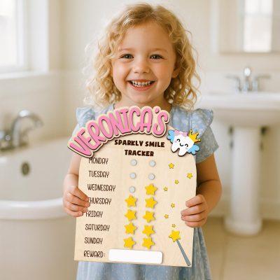 Tooth Brushing Chart for Kids, Day and Night Brushing Habits, Kids Hygiene Chart, Tooth Care, Instant Reward Chart, Sparkly Smile Tracker Tooth Brushing Chart for Kids, Day and Night Brushing Habits, Kids Hygiene Chart, Tooth Care, Instant Reward Chart, Sparkly Smile Tracker