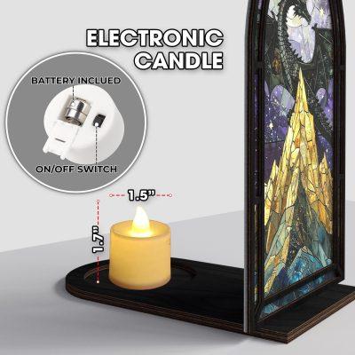 Fantasy Book Nook With Candle, Dragon Library Sign, Outstanding Dragon Booknook, Fantasy Book Lover & Reader Gift, Cozy Glow Book Nook Fantasy Book Nook With Candle, Dragon Library Sign, Outstanding Dragon Booknook, Fantasy Book Lover & Reader Gift, Cozy Glow Book Nook