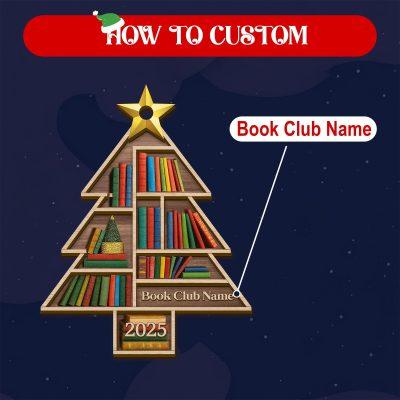 Personalized Book Club Christmas Wood Ornament, Book Club Christmas Ornament, Christmas Books Ornaments, Gift for Librarian or Reader 2 Personalized Book Club Christmas Wood Ornament, Book Club Christmas Ornament, Christmas Books Ornaments, Gift for Librarian or Reader 2