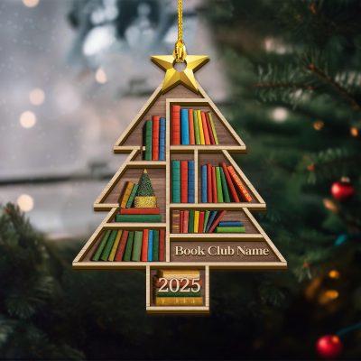 Personalized Book Club Christmas Wood Ornament, Book Club Christmas Ornament, Christmas Books Ornaments, Gift for Librarian or Reader 2 Personalized Book Club Christmas Wood Ornament, Book Club Christmas Ornament, Christmas Books Ornaments, Gift for Librarian or Reader 2