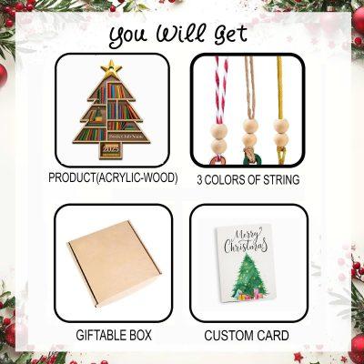 Personalized Book Club Christmas Wood Ornament, Book Club Christmas Ornament, Christmas Books Ornaments, Gift for Librarian or Reader 2 Personalized Book Club Christmas Wood Ornament, Book Club Christmas Ornament, Christmas Books Ornaments, Gift for Librarian or Reader 2