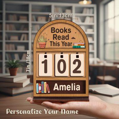 Personalized Book Holder, Books Read This Year Counter, TBR, Gift for Readers, Book Lover Gift, Bookshelf Decor, Gift For Book Club Member Personalized Book Holder, Books Read This Year Counter, TBR, Gift for Readers, Book Lover Gift, Bookshelf Decor, Gift For Book Club Member