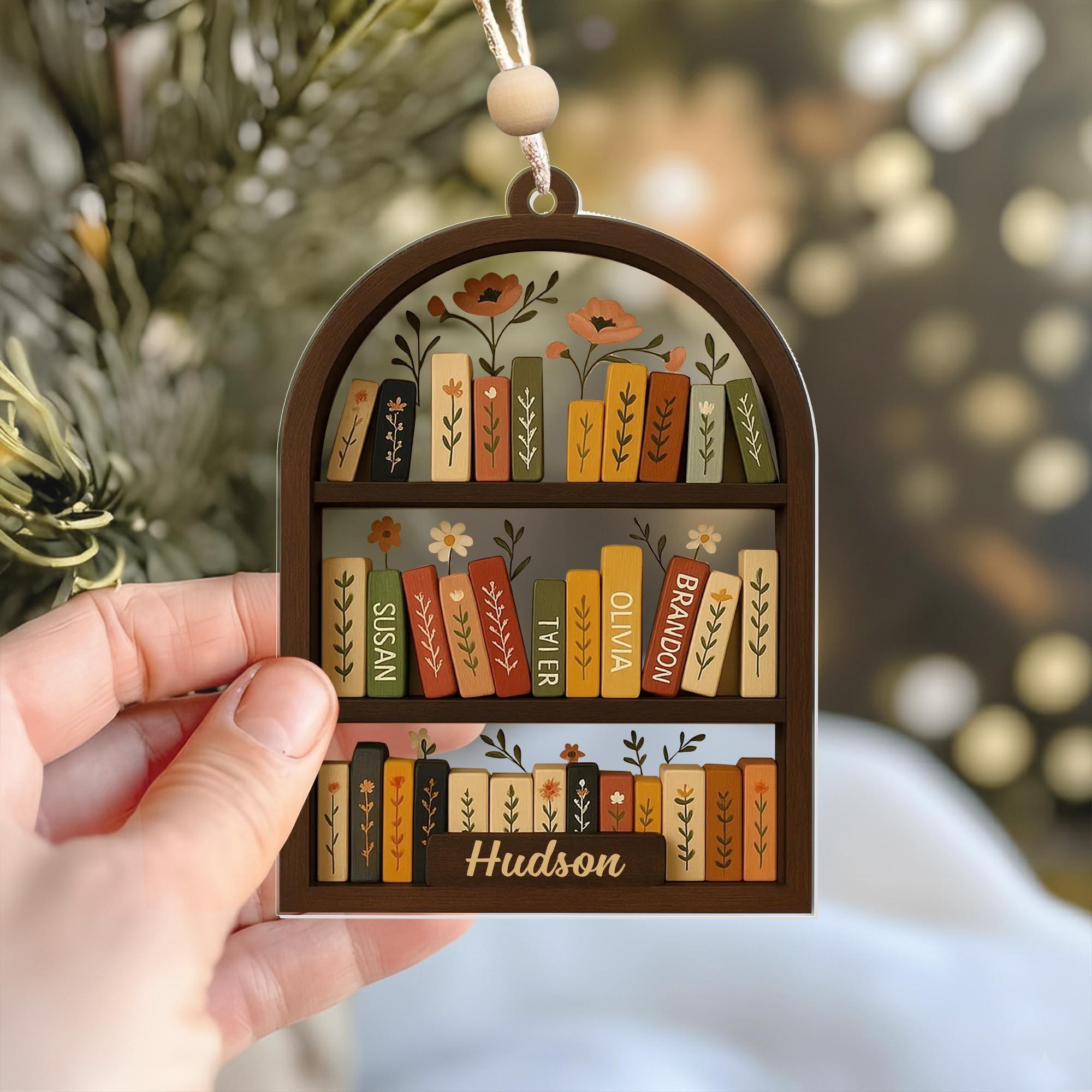 Personalized Book Club Christmas 3D Wood Ornament, Book Club Christmas Ornament, Christmas Books Ornaments, Gift for Librarian or Reader D36 Personalized Book Club Christmas 3D Wood Ornament, Book Club Christmas Ornament, Christmas Books Ornaments, Gift for Librarian or Reader D36