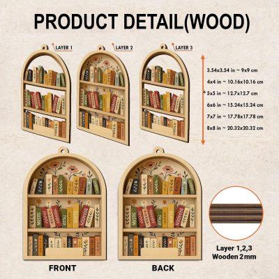Personalized Book Club Christmas 3D Wood Ornament, Book Club Christmas Ornament, Christmas Books Ornaments, Gift for Librarian or Reader D36 Personalized Book Club Christmas 3D Wood Ornament, Book Club Christmas Ornament, Christmas Books Ornaments, Gift for Librarian or Reader D36