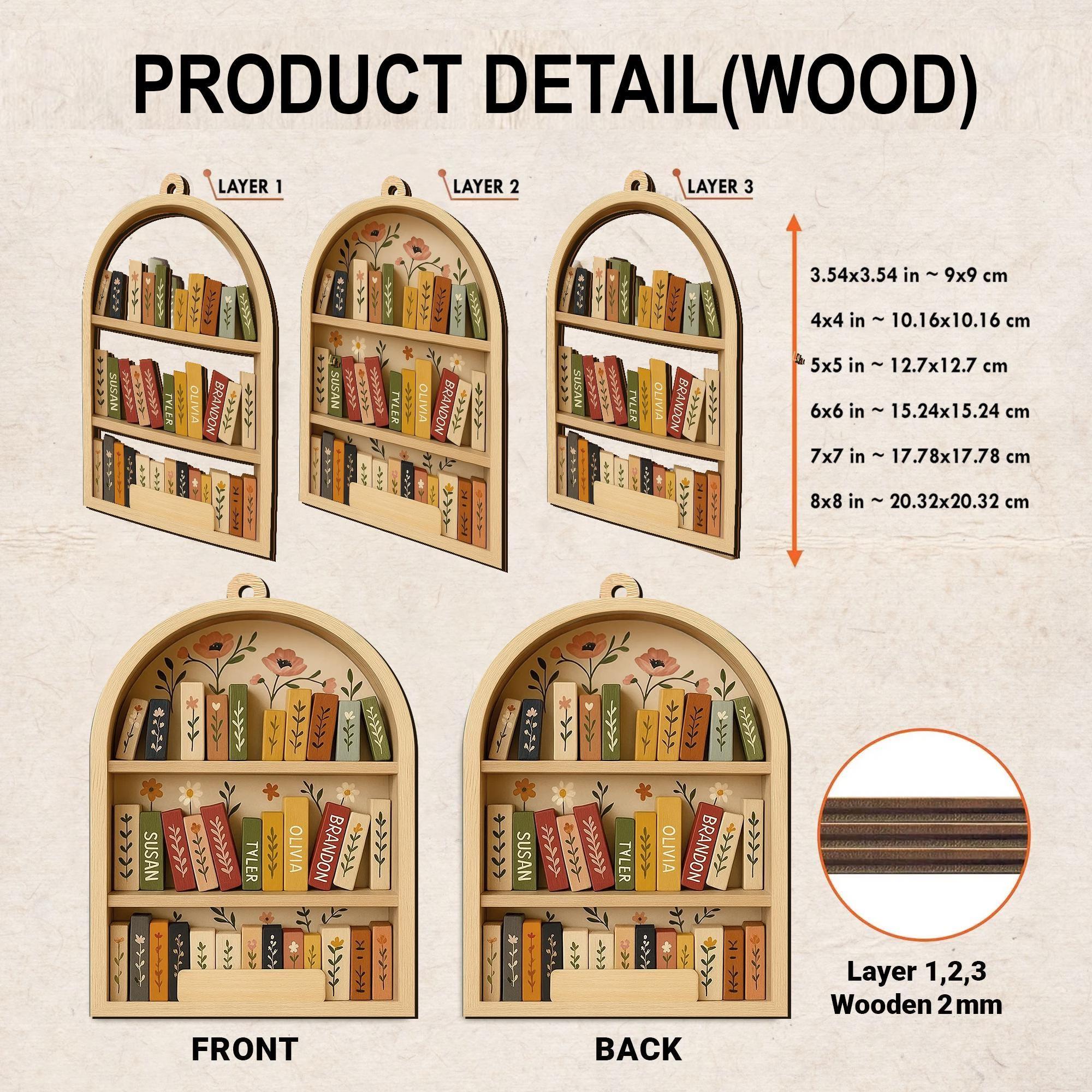 Personalized Book Club Christmas 3D Wood Ornament, Book Club Christmas Ornament, Christmas Books Ornaments, Gift for Librarian or Reader D36 Personalized Book Club Christmas 3D Wood Ornament, Book Club Christmas Ornament, Christmas Books Ornaments, Gift for Librarian or Reader D36