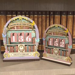 Personalized Vintage Book Read Tracker, Book Lover Gift, Reading Tracker, Library Decor, Books Read This Year Counter, Reading Lover Gift