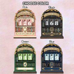 Vintage Book Read Tracker, Personalized Book Lover Gift, Reading Tracker,Library Decor, Books Read This Year Counter, Reading Lover Gift