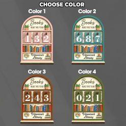 Personalized Vintage Book Read Tracker, Book Lover Gift, Reading Tracker, Library Decor, Books Read This Year Counter, Reading Lover Gift