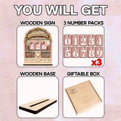 Personalized Vintage Book Lovers Decor, Library decor, Book counter sign, Reading Trackers, Books read year Counter,Reading Tracker