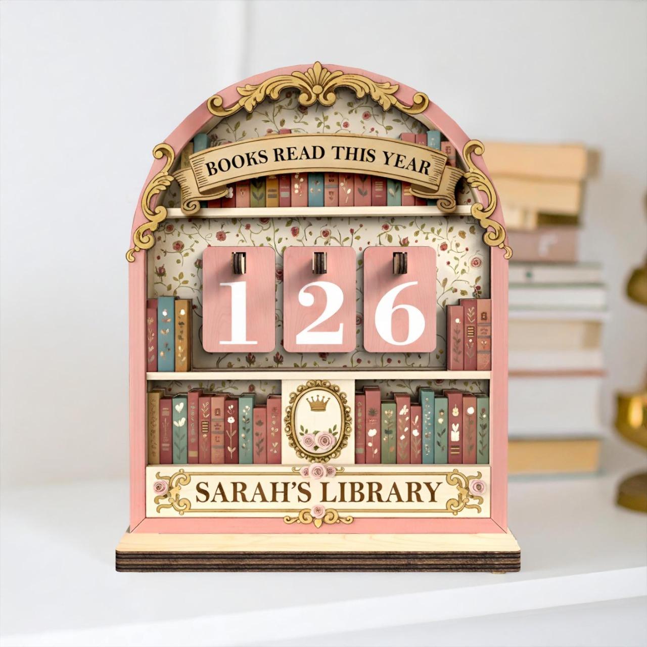 Personalized Vintage Book Lovers Decor, Library decor, Book counter sign, Reading Trackers, Books read year Counter,Reading Tracker Personalized Vintage Book Lovers Decor, Library decor, Book counter sign, Reading Trackers, Books read year Counter,Reading Tracker