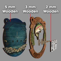 Personalized Vintage Fish Caught This Year Sign, Custom Name Fisher Tracker, Fishing Counter, Wooden Fishing Tally Counter Sign, Fisher Gift