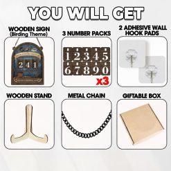 Birds Spotted This Year Tracker, Personalized Birding Log Sign, Bird Watcher Gift, Wooden Bird Count Board, Custom Nature Lover Decor