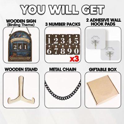 Birds Spotted This Year Tracker, Personalized Birding Log Sign, Bird Watcher Gift, Wooden Bird Count Board, Custom Nature Lover Decor Birds Spotted This Year Tracker, Personalized Birding Log Sign, Bird Watcher Gift, Wooden Bird Count Board, Custom Nature Lover Decor