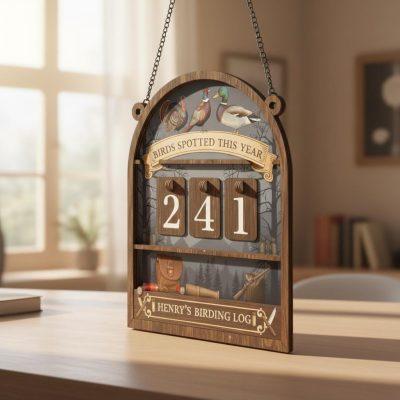 Birds Spotted This Year Tracker, Personalized Birding Log Sign, Bird Watcher Gift, Wooden Bird Count Board, Custom Nature Lover Decor Birds Spotted This Year Tracker, Personalized Birding Log Sign, Bird Watcher Gift, Wooden Bird Count Board, Custom Nature Lover Decor