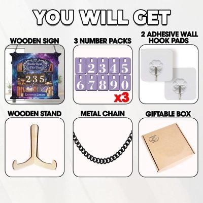 Books Read This Year Tracker, Personalized Reading Log Sign, Galaxy Library Book Counter, Cat Book Lover Gift, Custom Reader Wall Decor Books Read This Year Tracker, Personalized Reading Log Sign, Galaxy Library Book Counter, Cat Book Lover Gift, Custom Reader Wall Decor